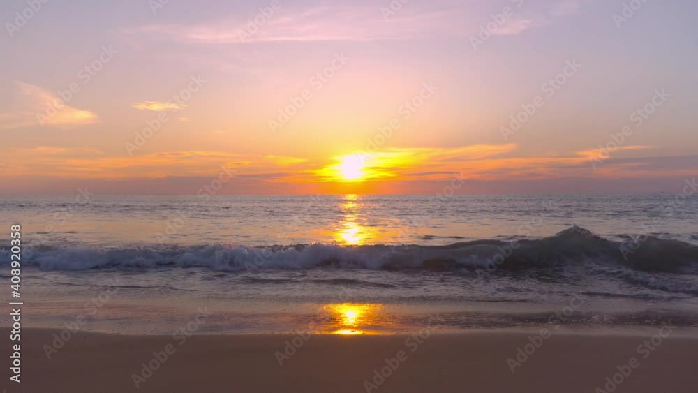 Sunset in the sea. Scene of Beautiful sunset to sea water in Twilight. Golden sky background. Sunset in the sea. Scene of Beautiful sunset to sea water in Twilight. Golden sky background.