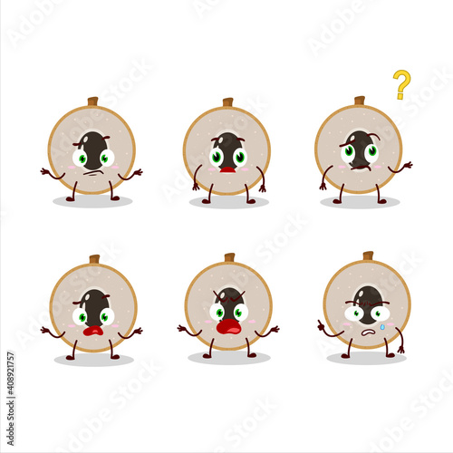 Cartoon character of slice of longan with what expression