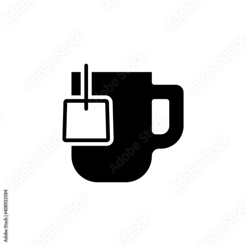 tea mug icon vector design trendy