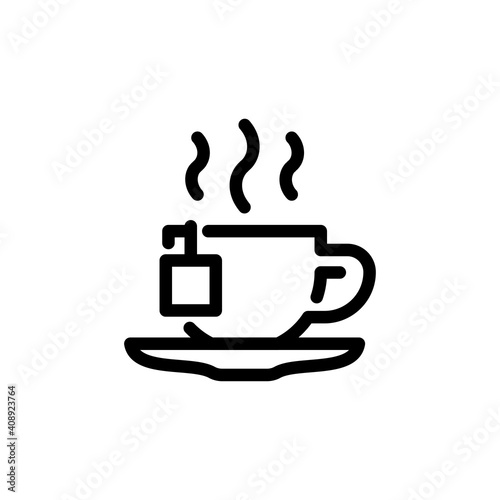 tea mug icon vector design trendy