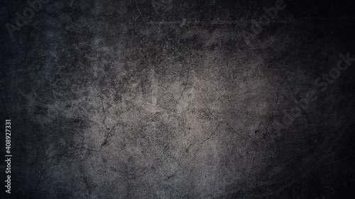 Texture of old gray concrete wall for dark background. © Nuttapong punna