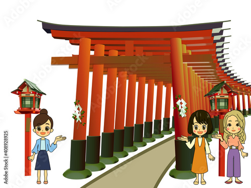 千本鳥居素材旅行2
