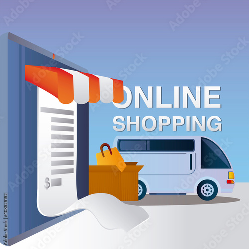 online shopping delivery transport service order ecommerce