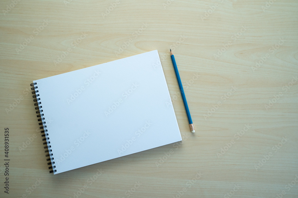 Blank plain notebook top view blank Design concept background for mockup book page with stationary Blank plain notebook Blank plain notebook top view blank Design concept background for mockup book page with stationary Blank plain notebook
