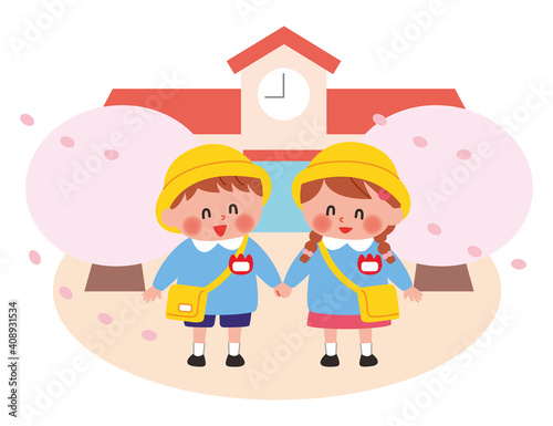 入園式　イラスト