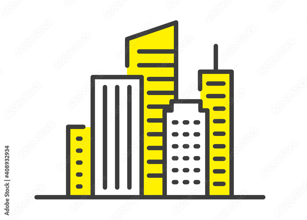 ベクターイラスト素材 ビル 都会の風景 シンプル Stock Vector Adobe Stock ベクターイラスト素材 ビル 都会の風景 シンプル Stock Vector Adobe Stock