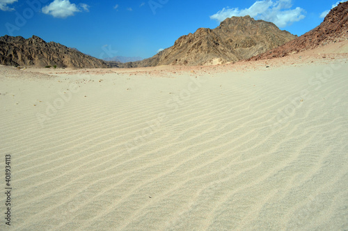 Desert of Sinai Peninsula, Egypt. Near Sharm El Sheikh