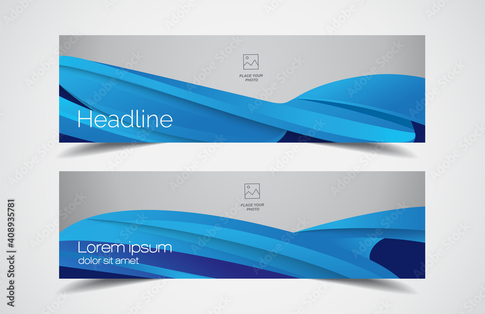Set of modern design - Vector web banners design background or header templates, horizontal advertising business banner. Set of modern design - Vector web banners design background or header templates, horizontal advertising business banner.
