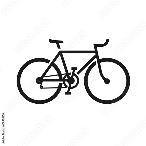 Bicycle icon vector isolated on white background. Vector illustration. - stock vector. bicycle icon vector design template. Bicycle outline icon