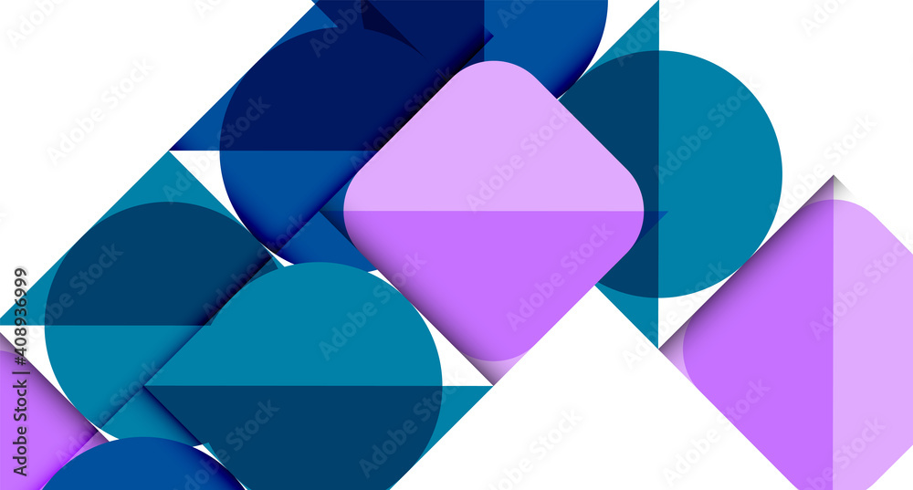 Clean minimal geometric abstract background with triangles and circles. Vector illustration for covers, banners, flyers and posters and other designs Clean minimal geometric abstract background with triangles and circles. Vector illustration for covers, banners, flyers and posters and other designs