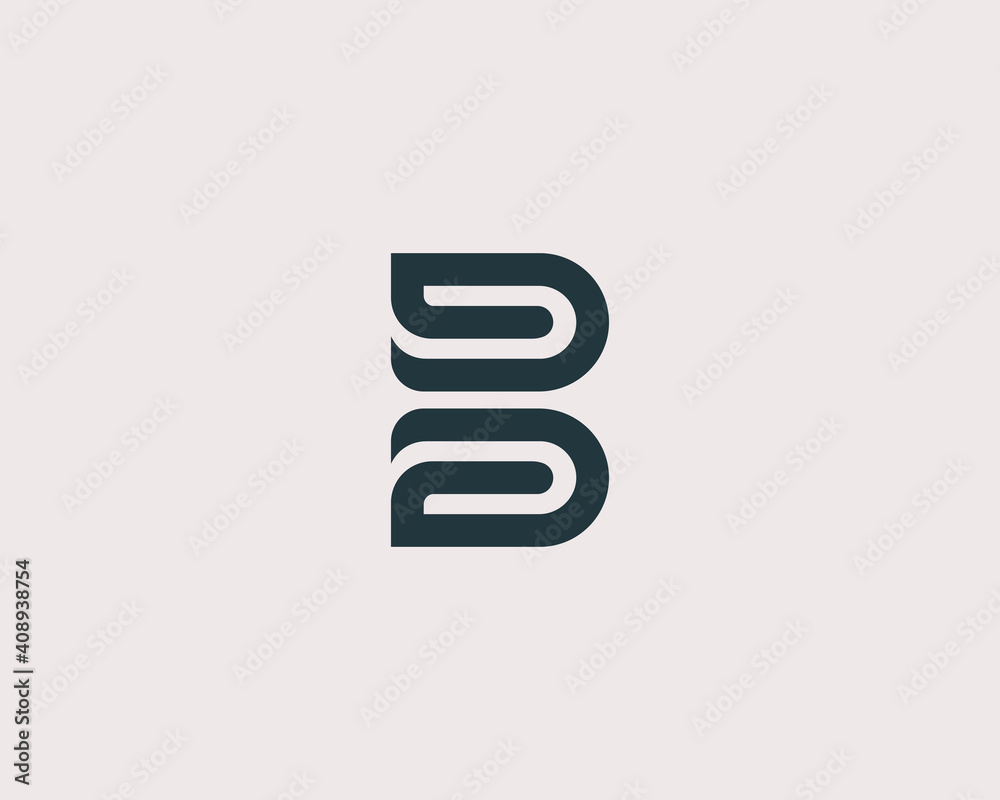 Modern simple B logo letter sign vector design. Modern simple B logo letter sign vector design.