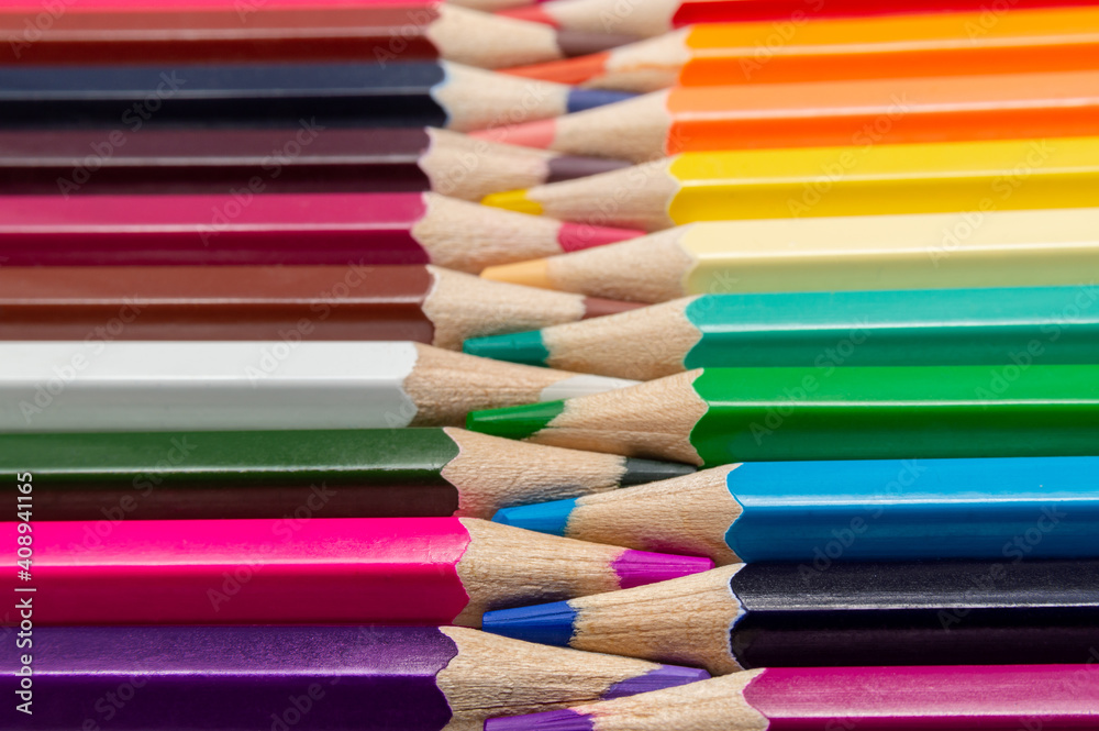 bright background from a lot of colored pencils. bright background from a lot of colored pencils.