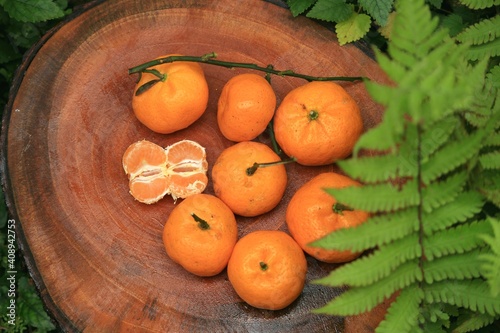 Orange fresh fruit for health