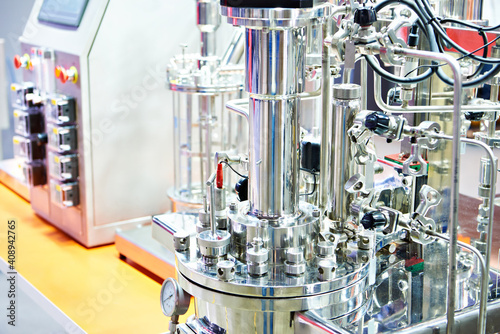 Laboratory chemical metal bioreactor and fermenter photo