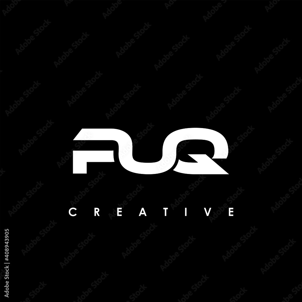 PUQ Letter Initial Logo Design Template Vector Illustration PUQ Letter Initial Logo Design Template Vector Illustration