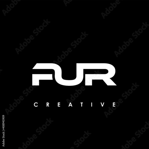 PUR Letter Initial Logo Design Template Vector Illustration