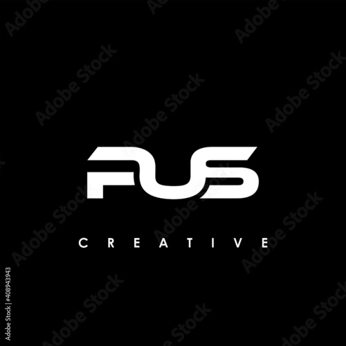 PUS Letter Initial Logo Design Template Vector Illustration