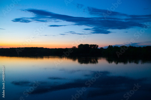 Sunset at Coon Rapids Dam