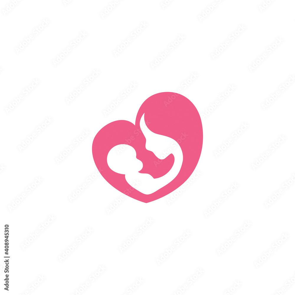 mothers love. moms and baby logo designs icon mothers love. moms and baby logo designs icon