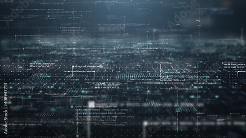 Foto Futuristic simulation of 5G network concept, artificial intelligence deep learni