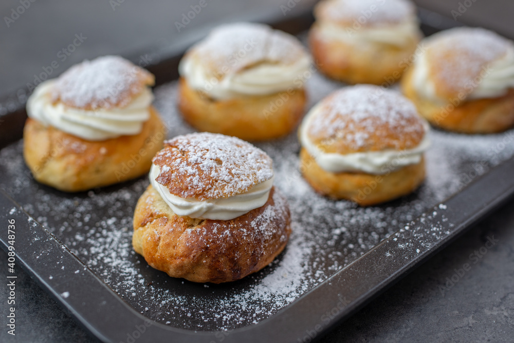 traditional home made swedish semlor pastry traditional home made swedish semlor pastry