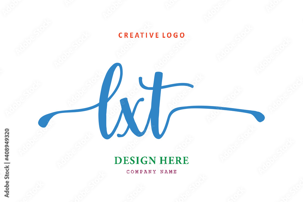 LXT Lettering logo is simple, easy to understand and authoritative LXT Lettering logo is simple, easy to understand and authoritative