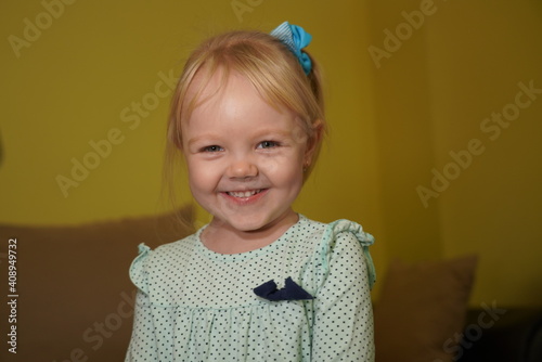 Blonde girl 4 years old