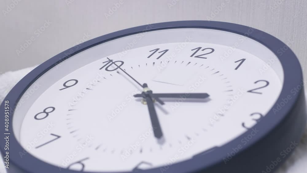 Time is running out. Time lapse time going by on alarm clock Time is running out. Time lapse time going by on alarm clock