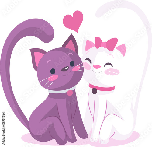 beautiful bright color illustration on the theme of love