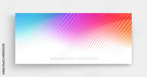 Abstract wavy background with dynamic effect. Modern screen design for mobile app and web. 3d vector illustration for brochure, banner, flyer or presentation.