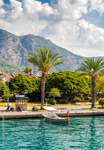 Gocek Town view in Turkey