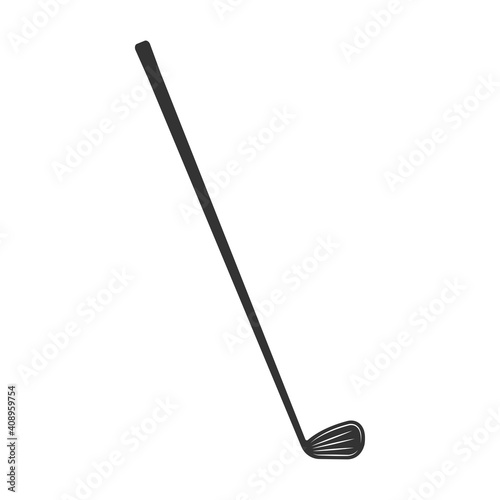Golf club or stick icon. Vector illustration.