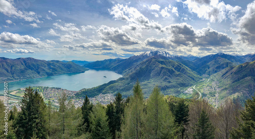 Tessiner Panorama mit Lagomaggiore und Centovalli