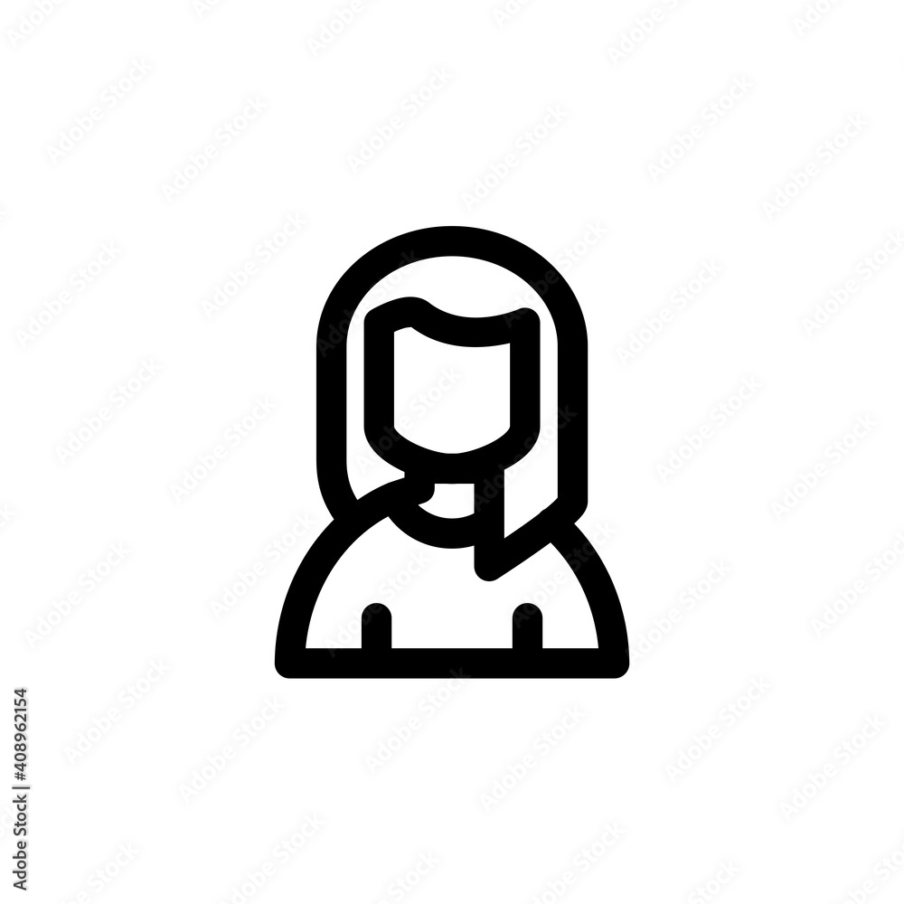 Female avatar icon with Venus symbol as a symbol of feminism. Icon design for international women's day celebrations Female avatar icon with Venus symbol as a symbol of feminism. Icon design for international women's day celebrations