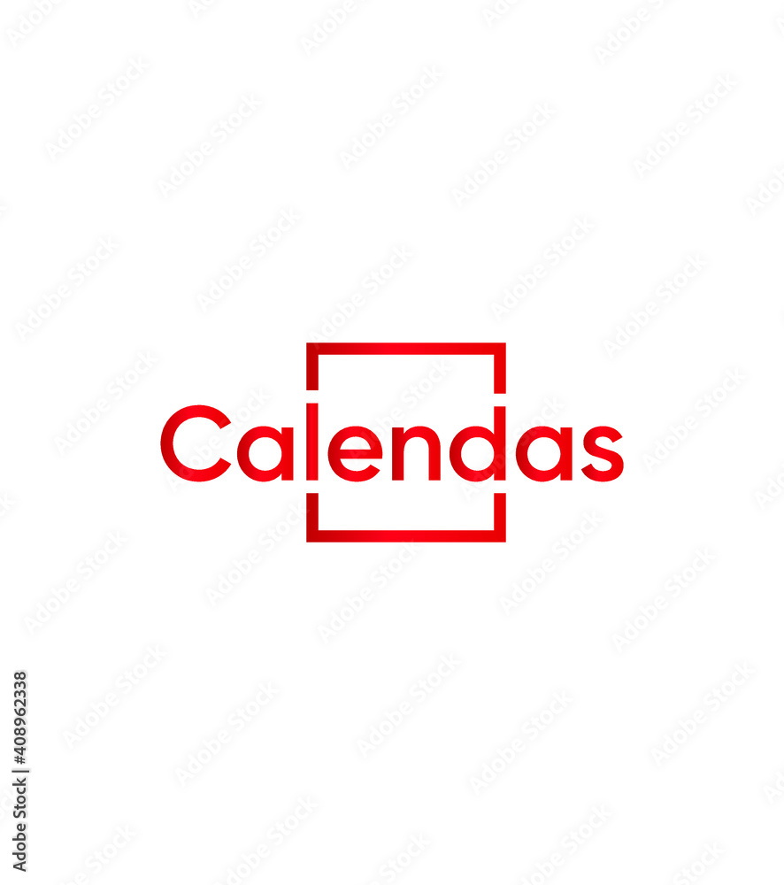 Creative modern Calendas logo template, Vector logo for inspirations 