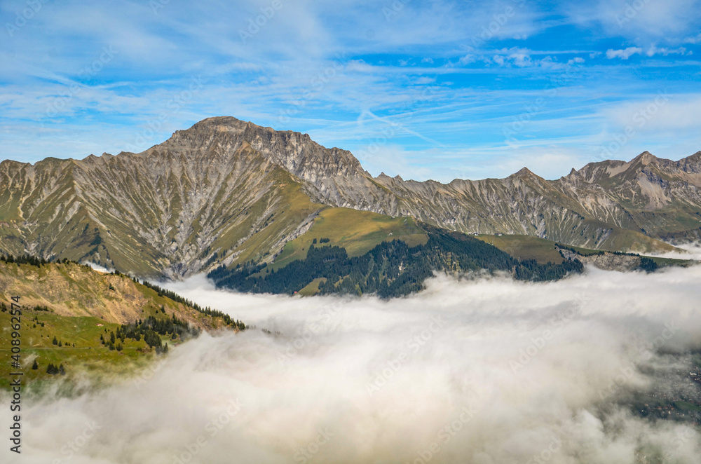 Nebelmeer über dem Berner Oberland