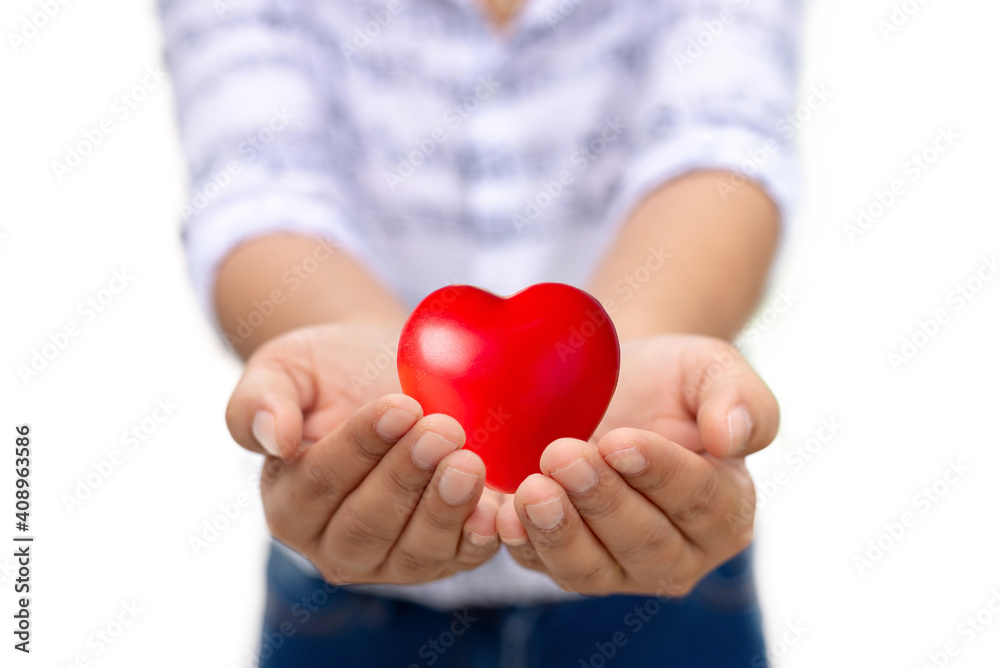 Health insurance or love concept Health insurance or love concept