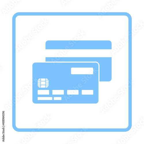 Front And Back Side Of Credit Card Icon