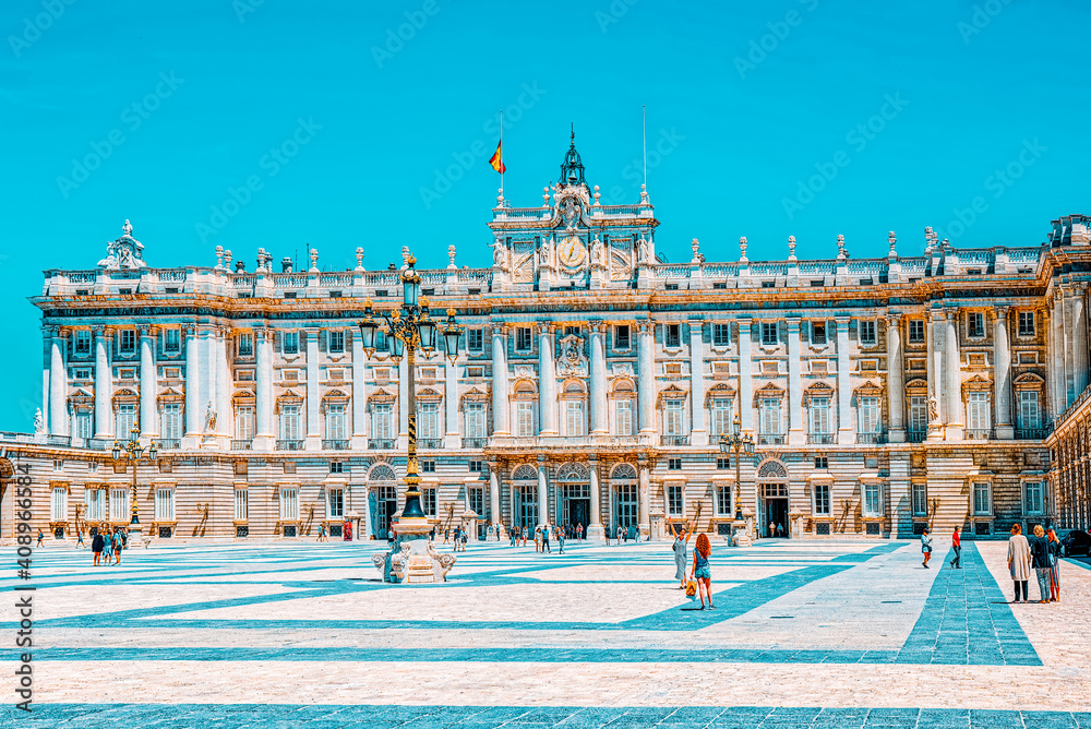 Obraz premium Royal Palace of Madrid ( Palacio Real de Madrid) is the official