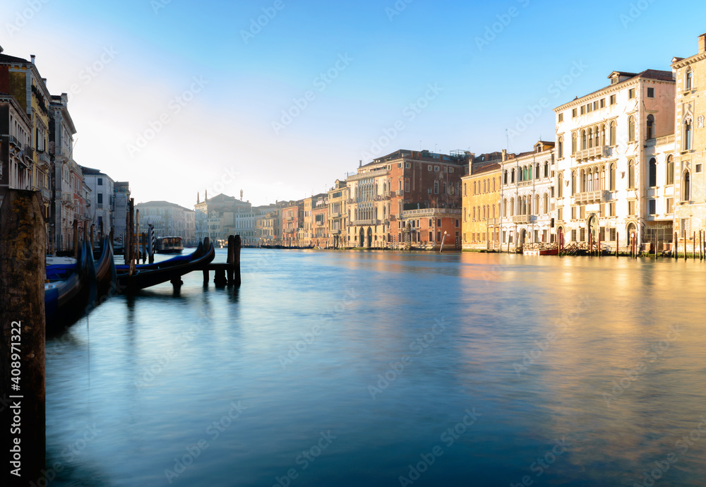 View of the Grand Canal in Venice, Italy
