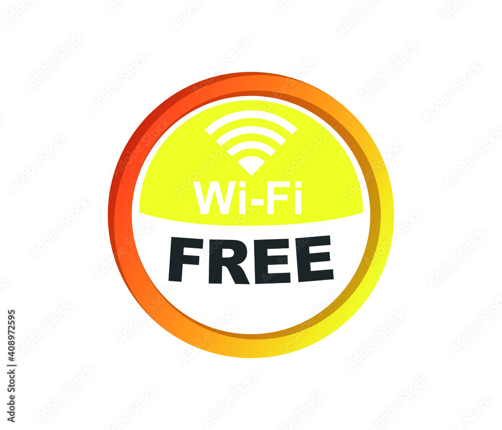 Wireless internet icon in flat style. Wireless symbol isolated on white background. Black simple abstract wifi icon. Modern flat vector illustration for graphic design, Web, mobile application. Wireless internet icon in flat style. Wireless symbol isolated on white background. Black simple abstract wifi icon. Modern flat vector illustration for graphic design, Web, mobile application.