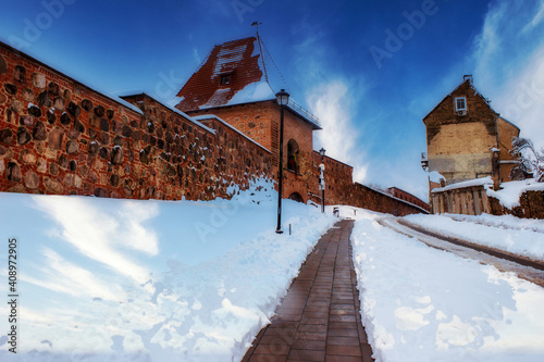 Vilnius city defensive wall. Very nice view in winter © sigitas1975