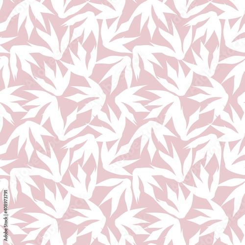 Pink Floral Brush strokes Seamless Pattern Background
