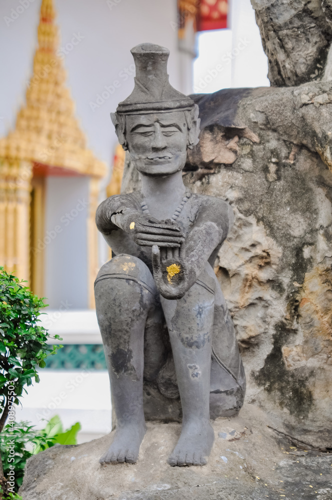 Yoga figurines at Wat Pho, Bangkok
