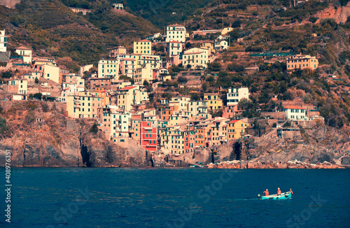 View of the Cinque Terre, Italy