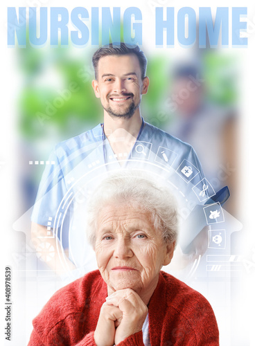 Hands of young and elderly ...