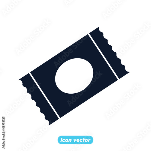 Sachet icons. sugar powder packet icon. Packet soluble powder symbol Vector illustration