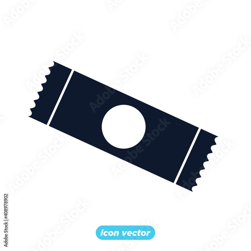 Sachet icons. sugar powder packet icon. Packet soluble powder symbol Vector illustration