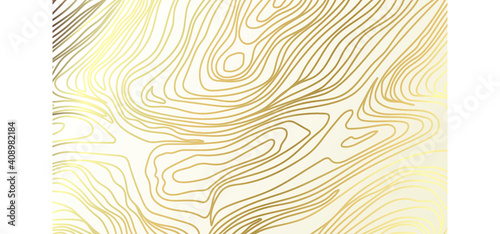 Vector Flat Damascus Golden Background 
