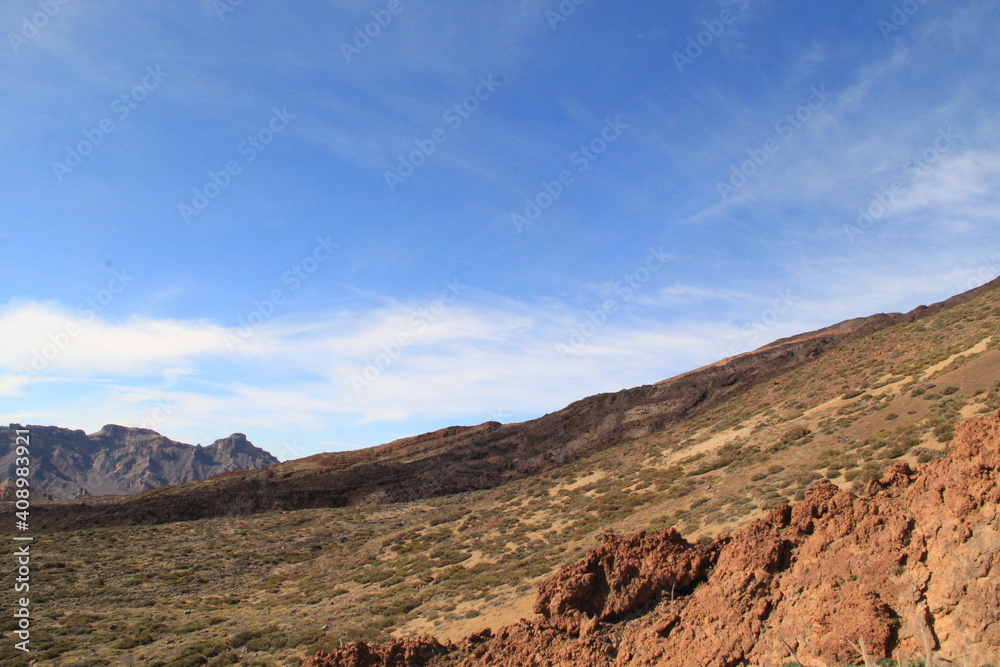 Teide landscape with blue sky